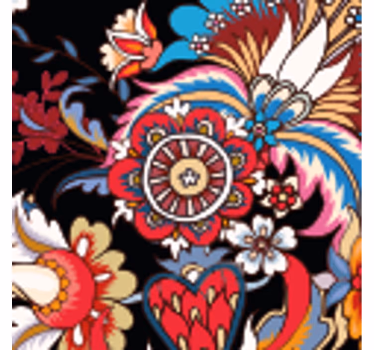 Dessous de verre composition florale animée - TenStickers