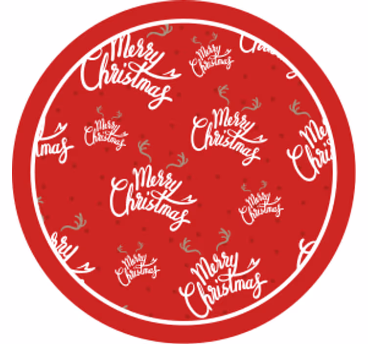 Dessous de verre noël célébration festive rouge - TenStickers