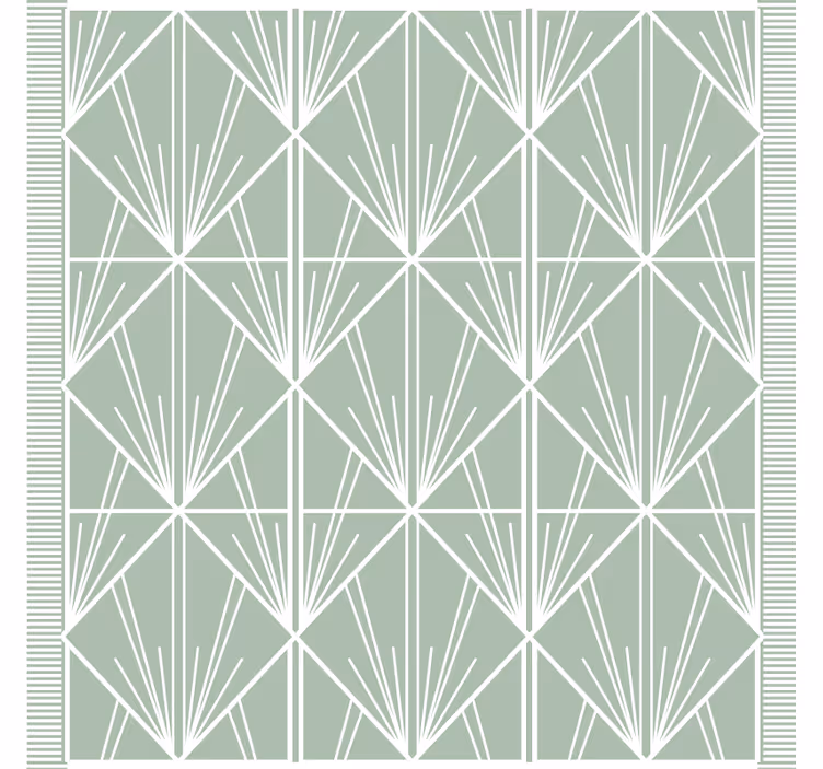 Dessous de verre motif de feuilles géométriques - TenStickers