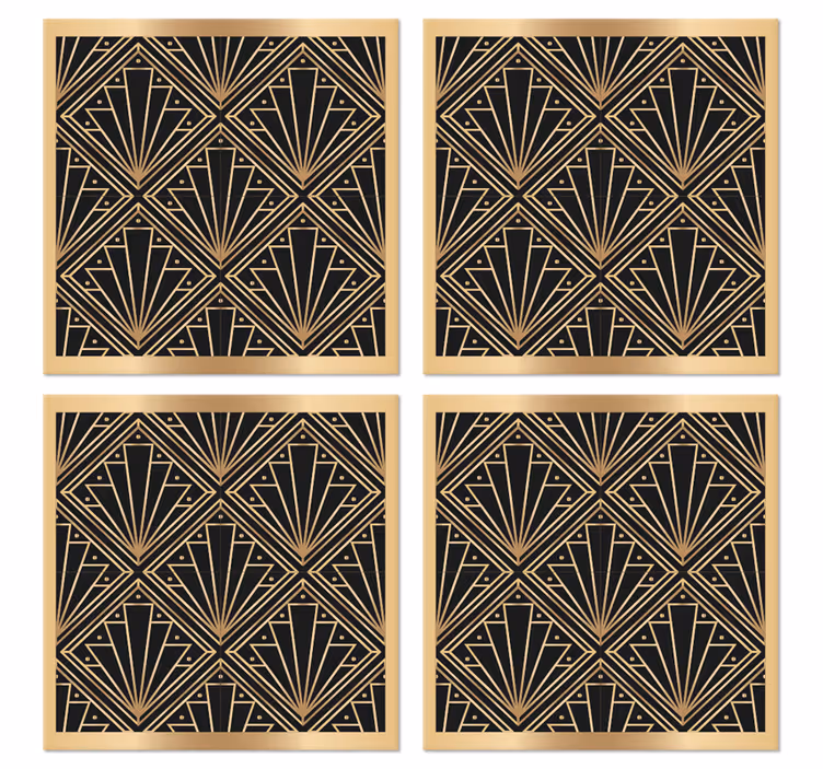 Dessous de verre moderne sticker losange "art déco" - TenStickers
