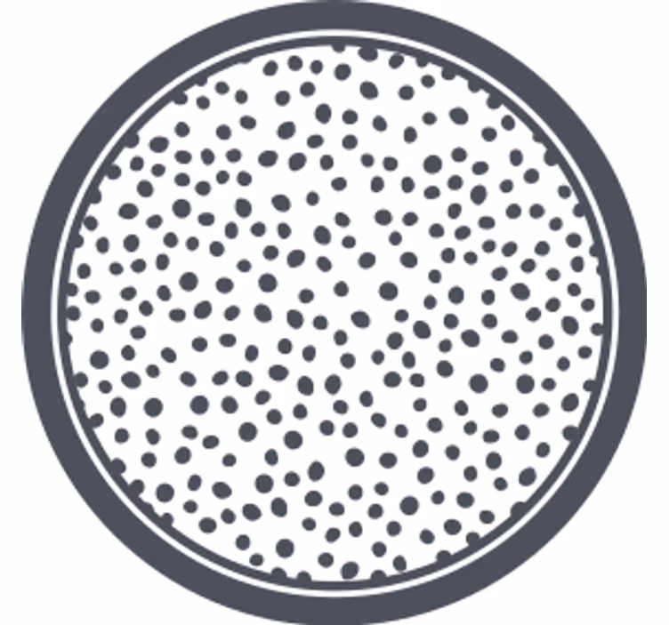Dessous de verre motif à pois circulaires - TenStickers