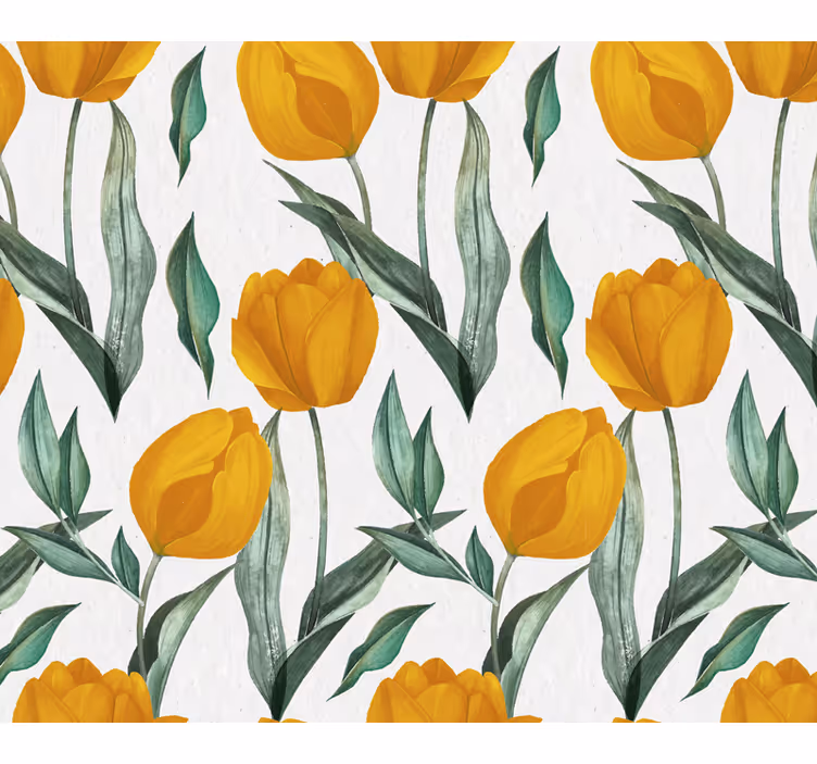 Dessous de verre motifs tulipes jaunes - TenStickers