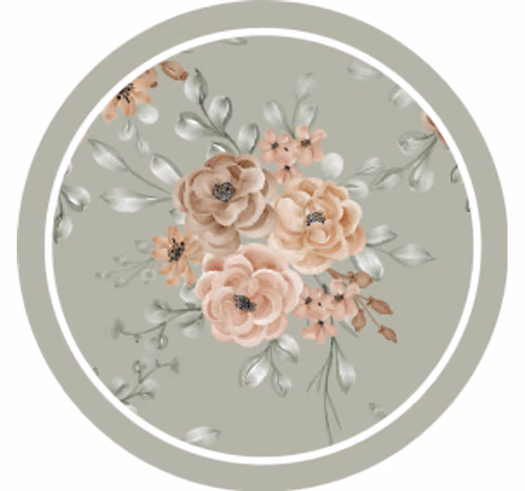 Dessous de verre moderne motif Élégance florale - TenStickers