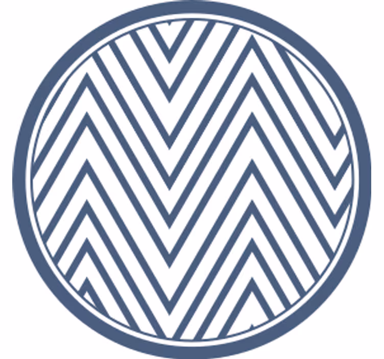 Dessous de verre motif chevrons - TenStickers