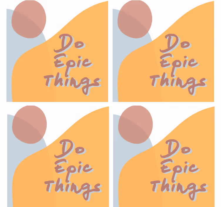 Dessous de verre citation design message inspirant - TenStickers