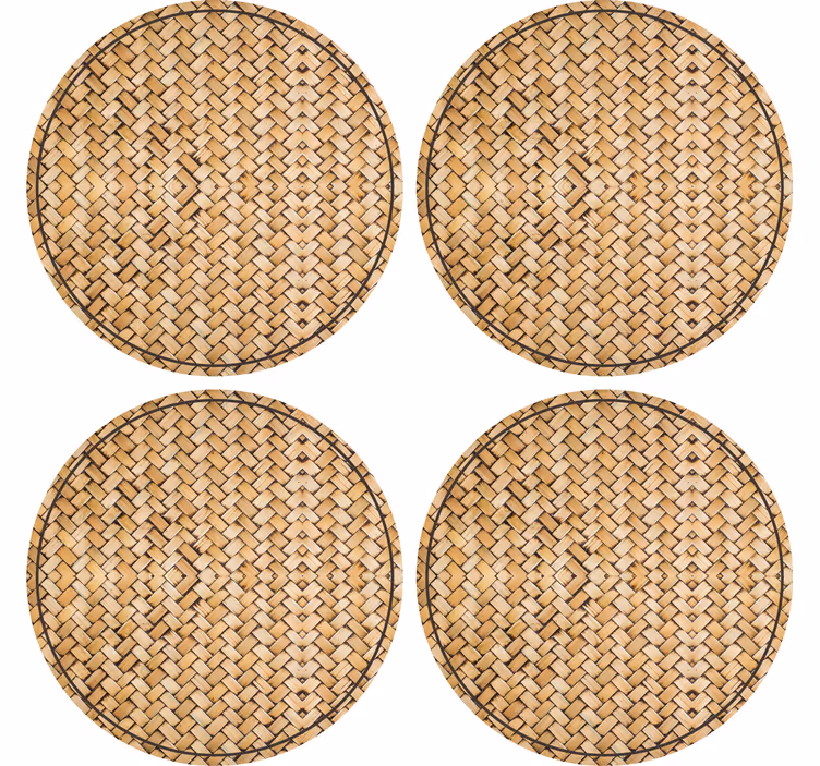 Dessous de verre éléments circulaires texturés - TenStickers