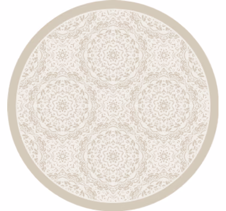 Dessous de verre surface ronde à motifs délicats - TenStickers