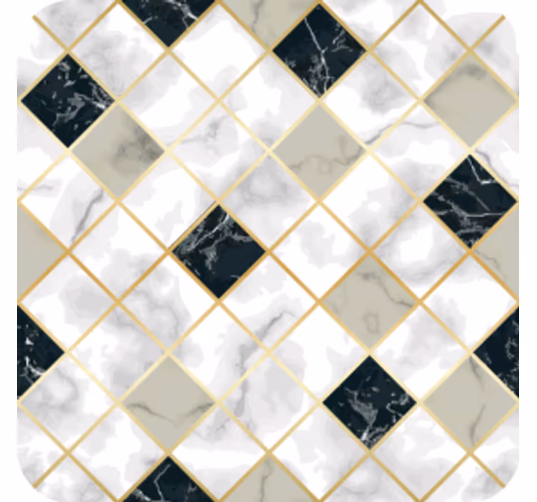 Dessous de verre carreaux marbrés - TenStickers