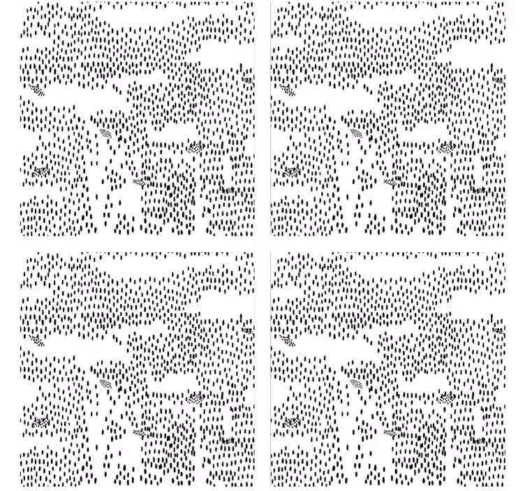 Dessous de verre motif abstrait noir - TenStickers