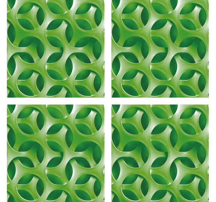 Dessous de verre motif circulaire superposé - TenStickers