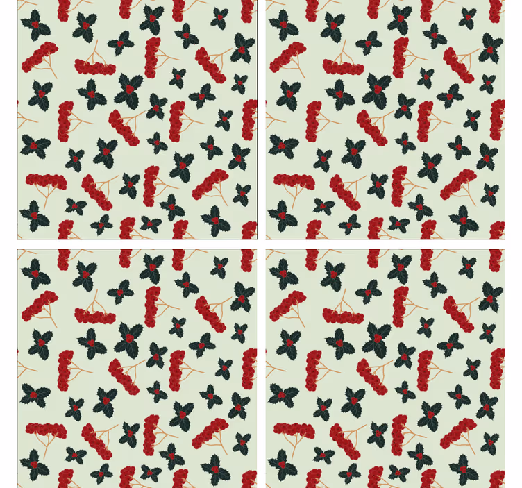 Dessous de verre fond floral inspiré - TenStickers