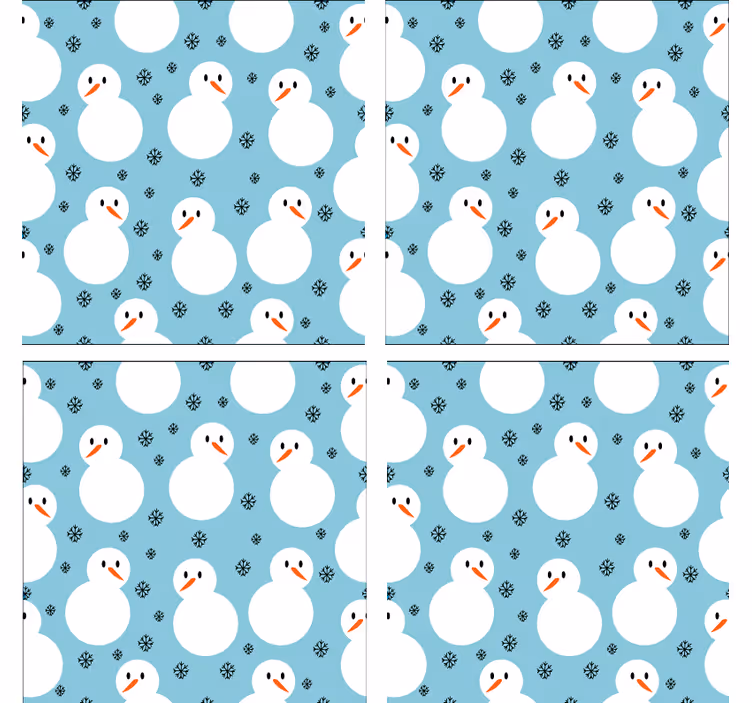 Dessous de verre noël motif bonhomme de neige - TenStickers