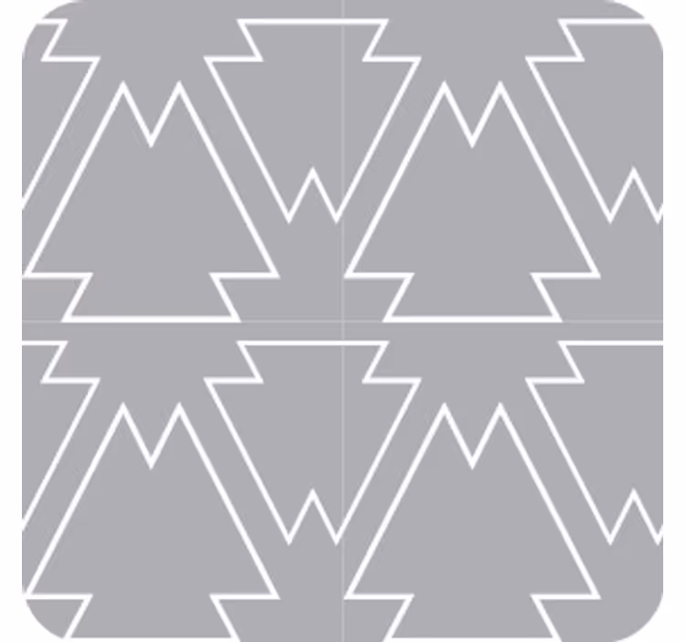 Dessous de verre motif arbre angulaire - TenStickers