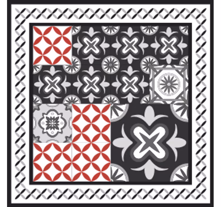 Dessous de verre collage de motifs géométriques - TenStickers
