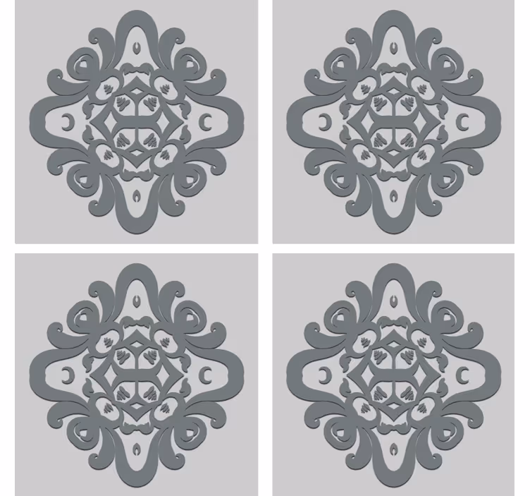 Dessous de verre motif à motif complexe - TenStickers