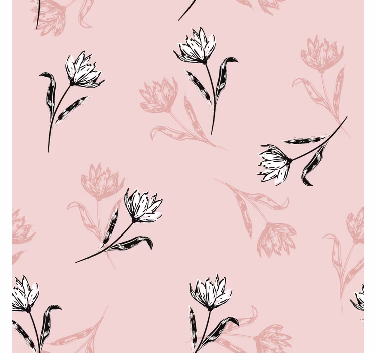 Dessous de verre motif floral en teintes douces - TenStickers