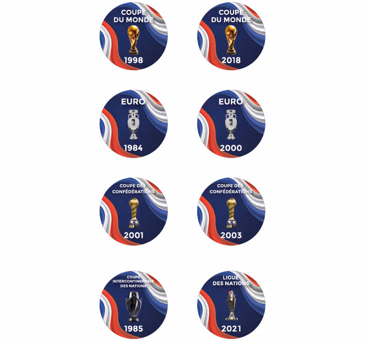 Sous-verre trophée football - TenStickers