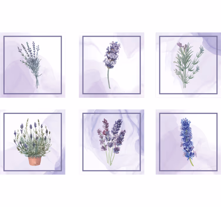 Dessous de verre motifs provençaux - TenStickers