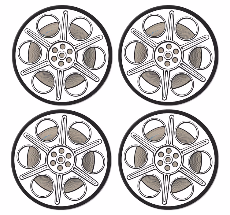 Dessous de verre bobine de film de cinéma - TenStickers