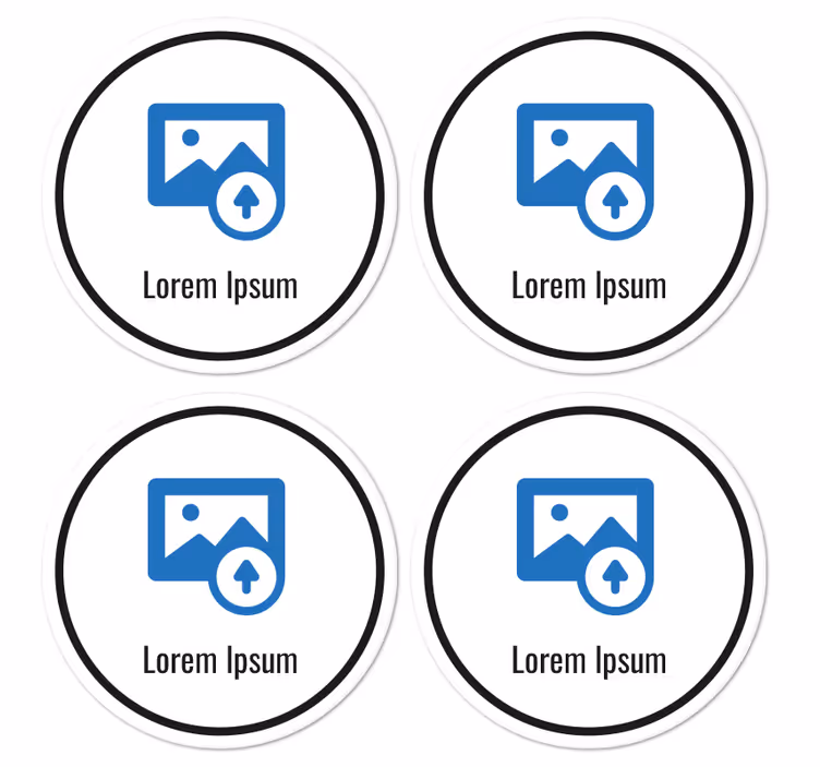 Dessous de verre personnalisé QR code - TenStickers