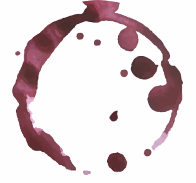 Dessous de verre taches de vin - TenStickers
