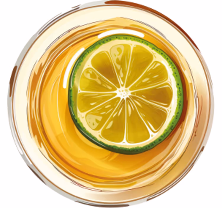 Dessous de verre tequila et citron - TenStickers