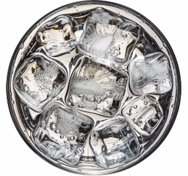 Dessous de verre eau et glaçons - TenStickers