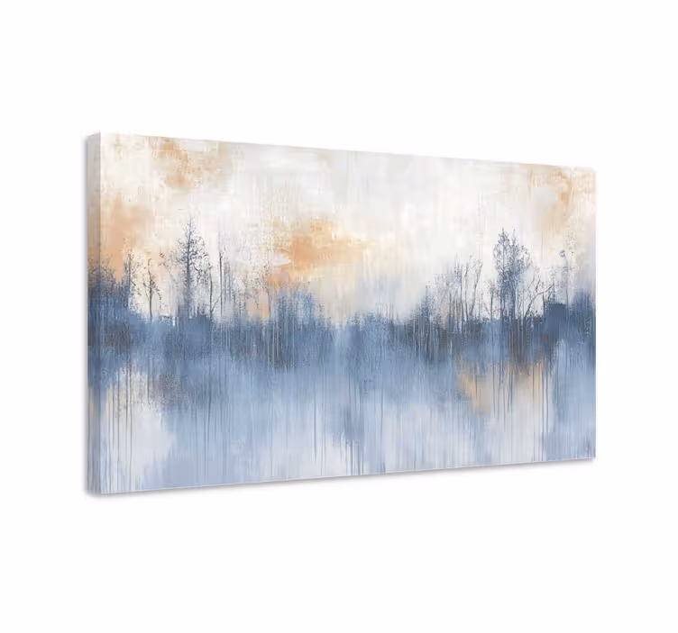 Tableau paysage forêt artistique - TenStickers