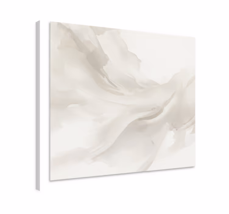Tableau moderne couleur Cloud Dancer - TenStickers