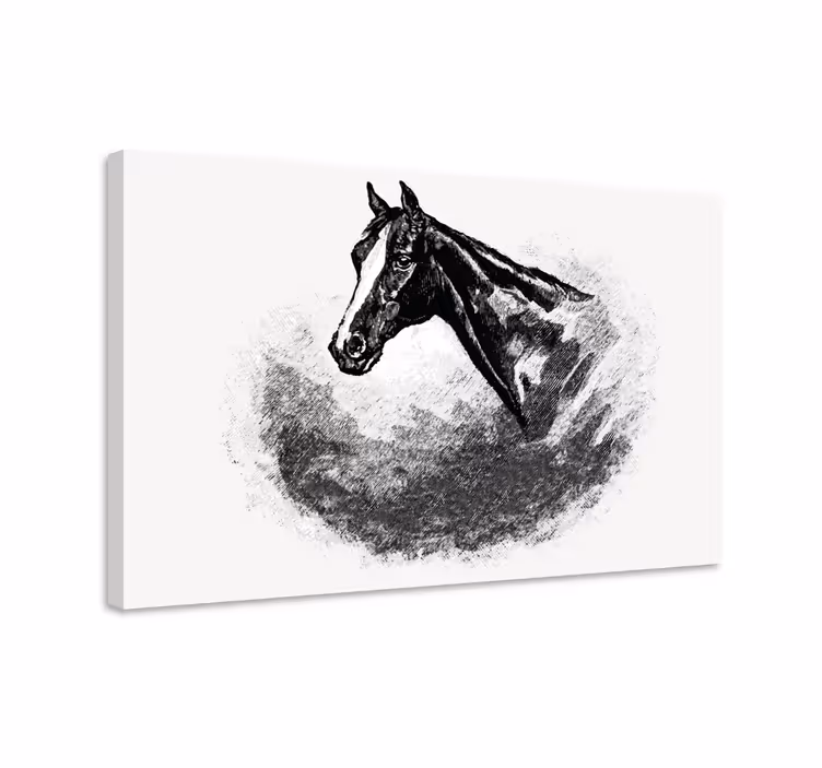 Tableau chevaux en graphite - TenStickers