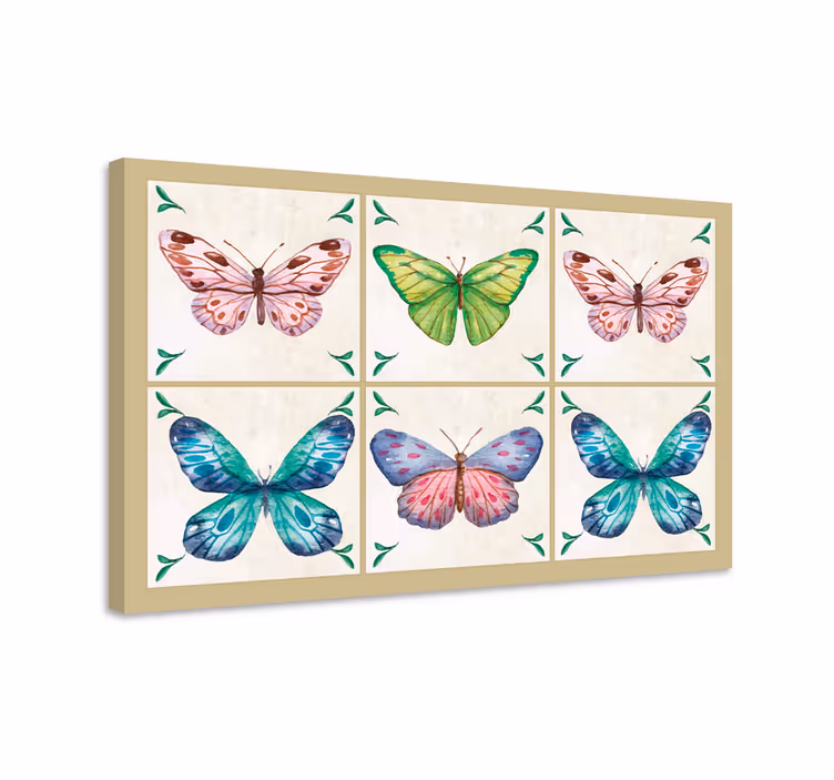 Tableau papillons carreaux de papillons - TenStickers