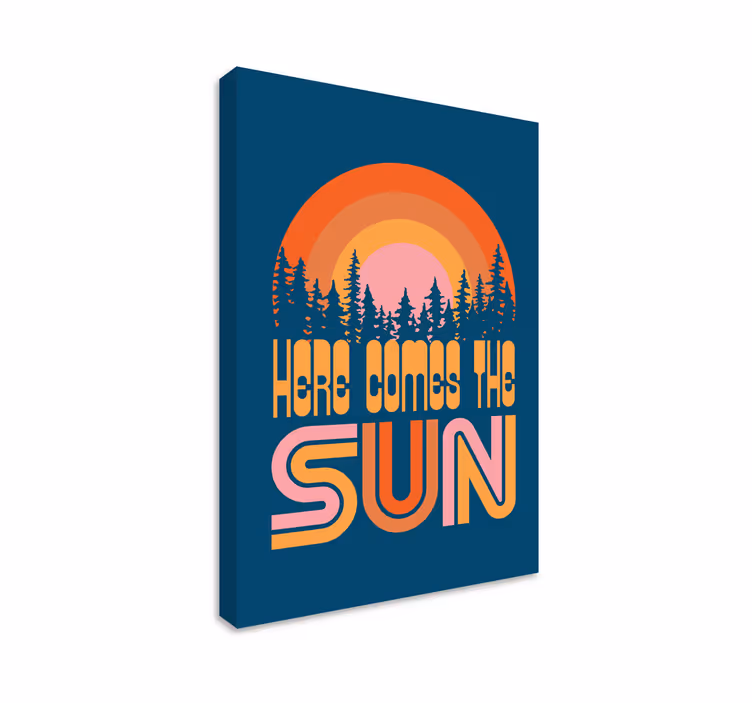 Tableau musique Soleil vintage - TenStickers