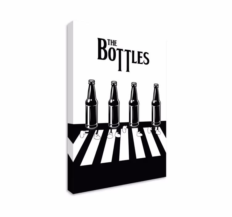 Tableau texte gamme de bouteilles rayées - TenStickers