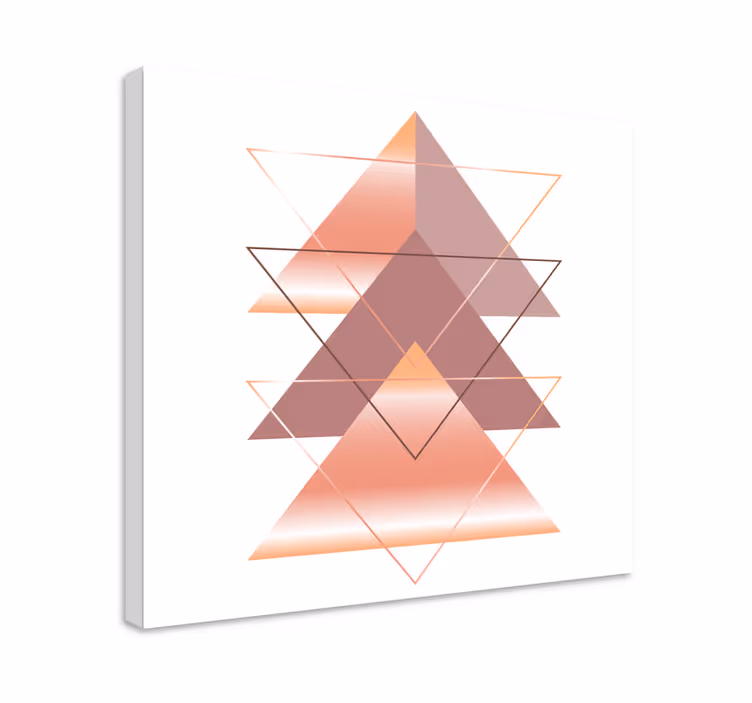Tableau géométrique fusion de triangles géométriques - TenStickers