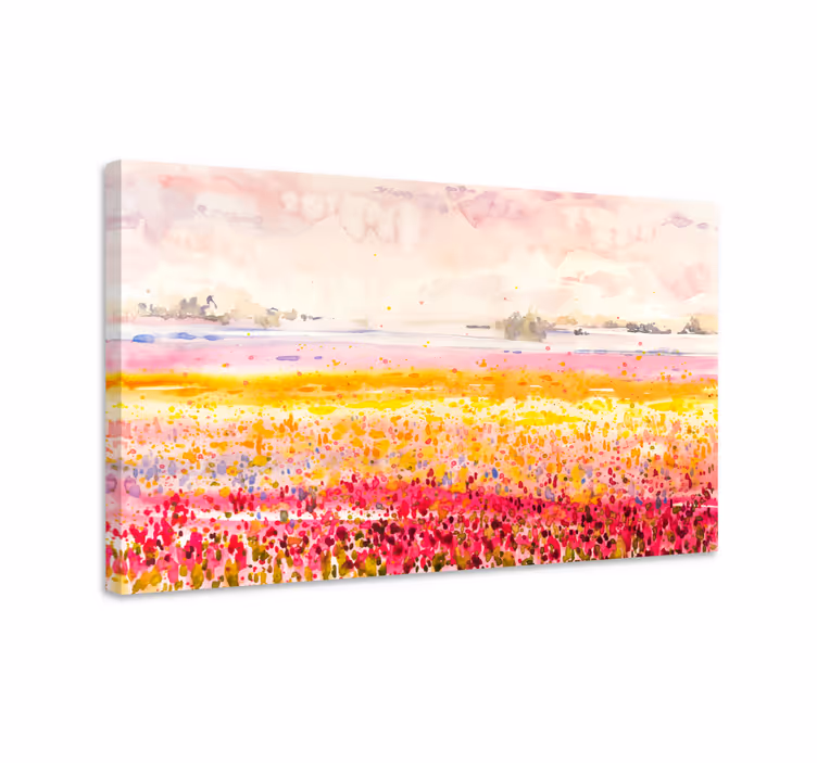 Tableau fleurs et plantes champ fleuri pastoral - TenStickers