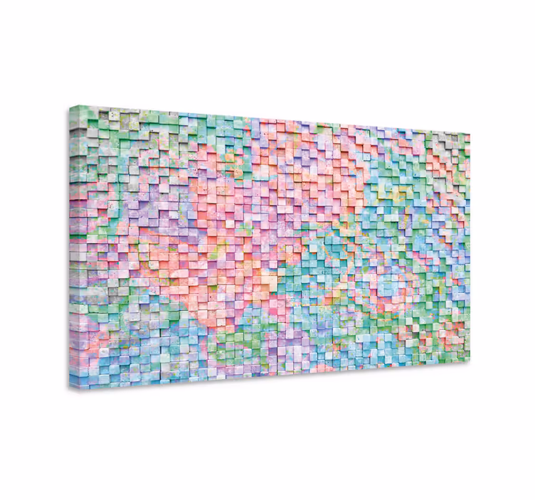 Tableau géométrique spectre mosaïque - TenStickers