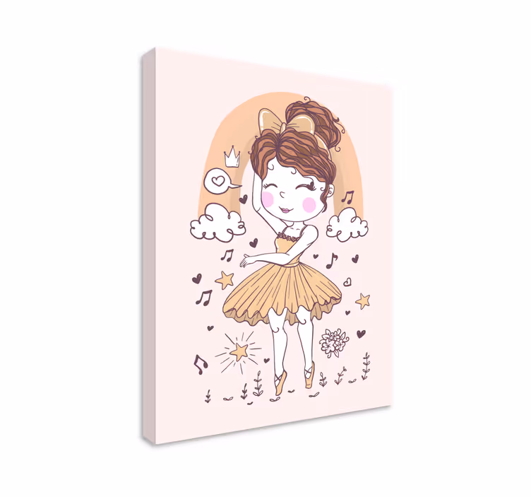 Tableau enfants de ballet ballerine - TenStickers