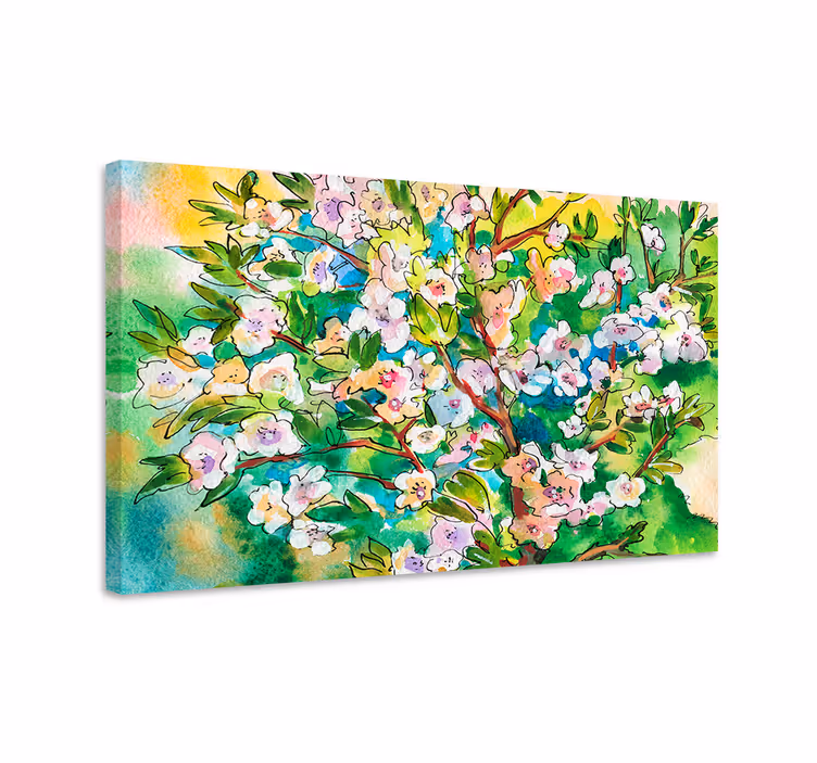 Tableau fleurs et plantes Éclat floral en fleurs - TenStickers