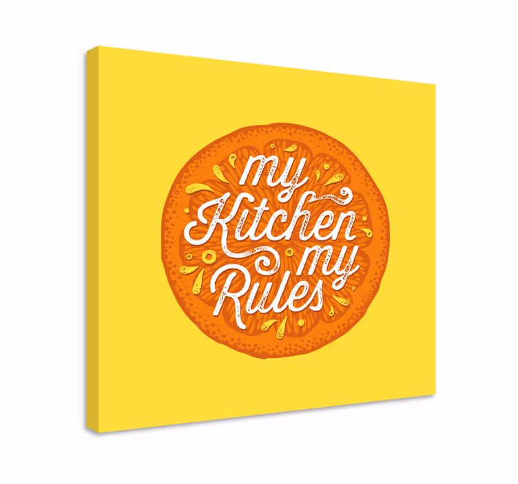 Tableau citation règles de la cuisine - TenStickers