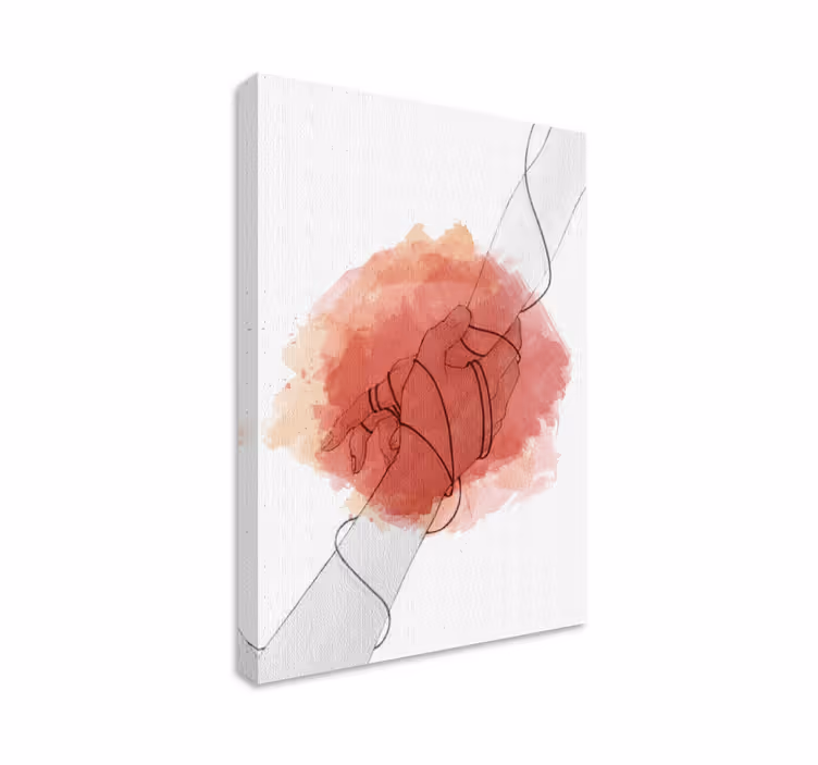 Tableau rustique mains entrelacées - TenStickers