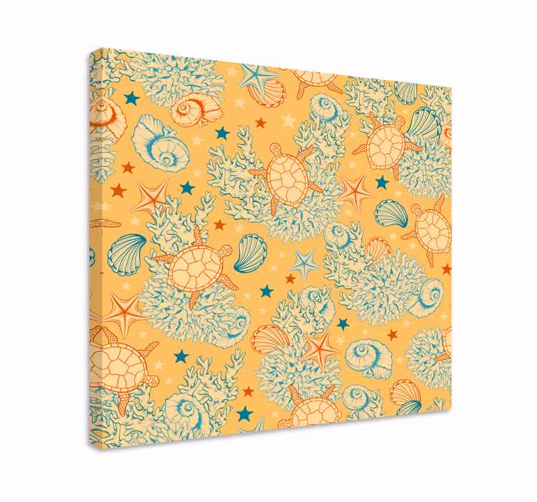 Tableau mer motif tortue de mer - TenStickers