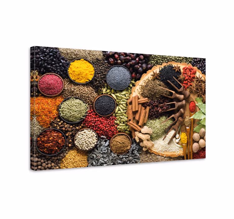 Tableau pour restaurant épices de couleur - TenStickers