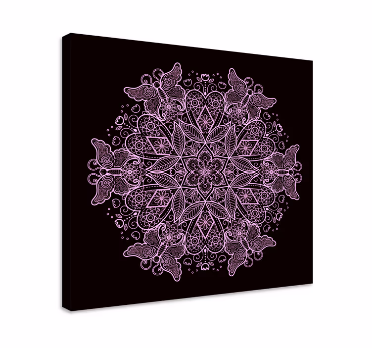 Tableau 3D mandala papillon - TenStickers