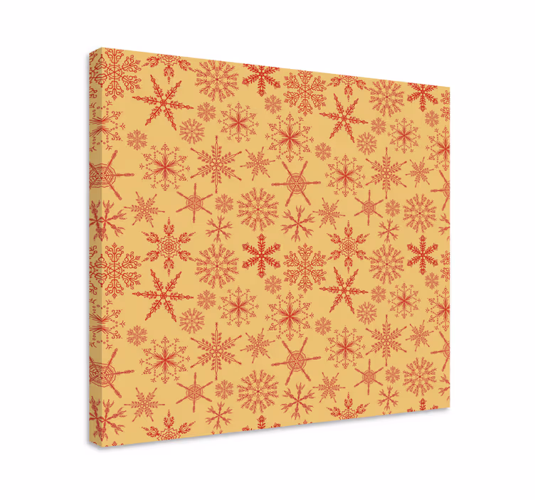 Tableau paysage motif flocons de neige - TenStickers