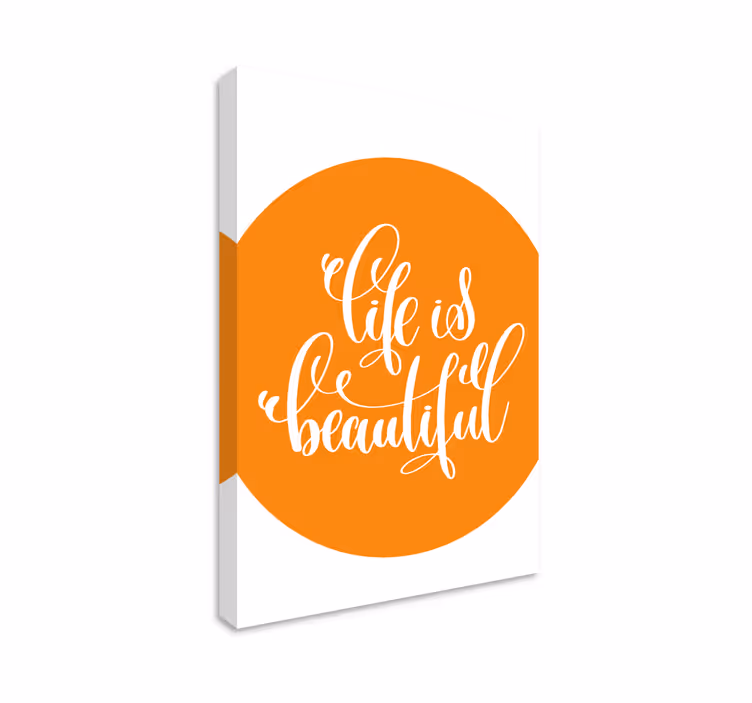 Tableau citation affirmation de vie inspirante - TenStickers