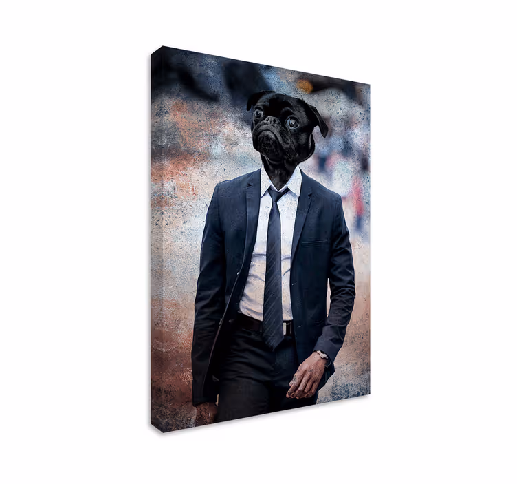 Tableau chiens portrait élégant de chien - TenStickers