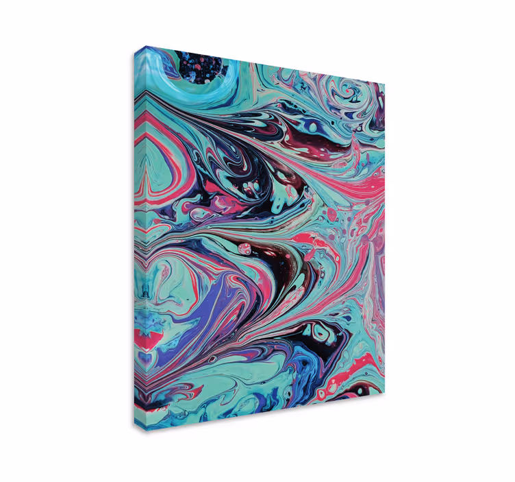 Tableau abstrait tourbillons d'art fluide - TenStickers