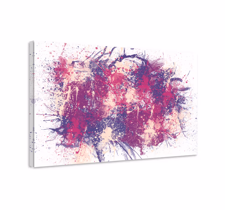 Tableau abstrait Éclaboussure dynamique abstraite - TenStickers
