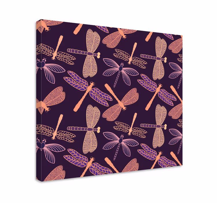 Tableau libellule motifs délicats de libellules - TenStickers