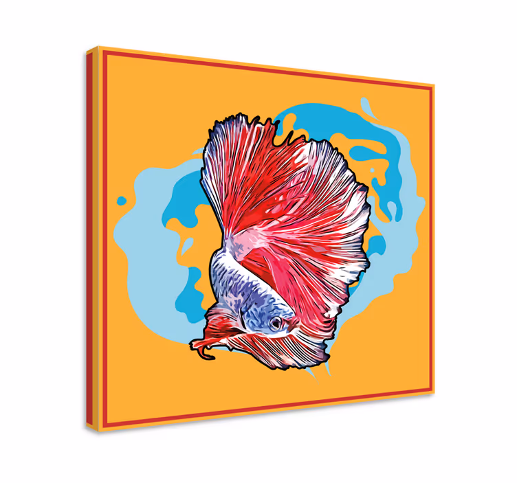 Tableau poissons betta vibrant - TenStickers
